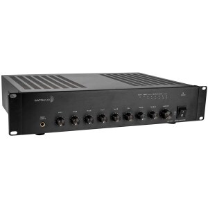Main product image for Dayton Audio DA120R Commercial Audio Amplifier 120W 70V/ 100V/ 4 Ohm Mixer - 3 Mic 2 Aux 1 Telephone input